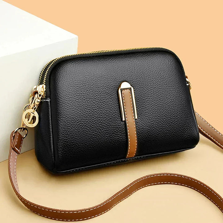 Mykaella | Compact Soft Leather Shoulder Bag