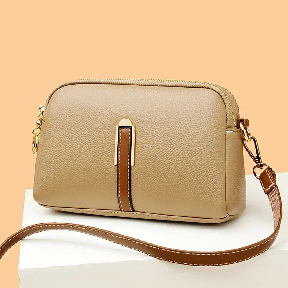 Mykaella | Compact Soft Leather Shoulder Bag