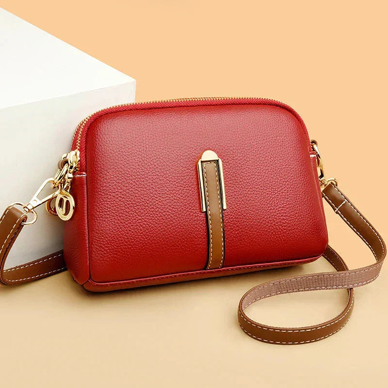 Mykaella | Compact Soft Leather Shoulder Bag