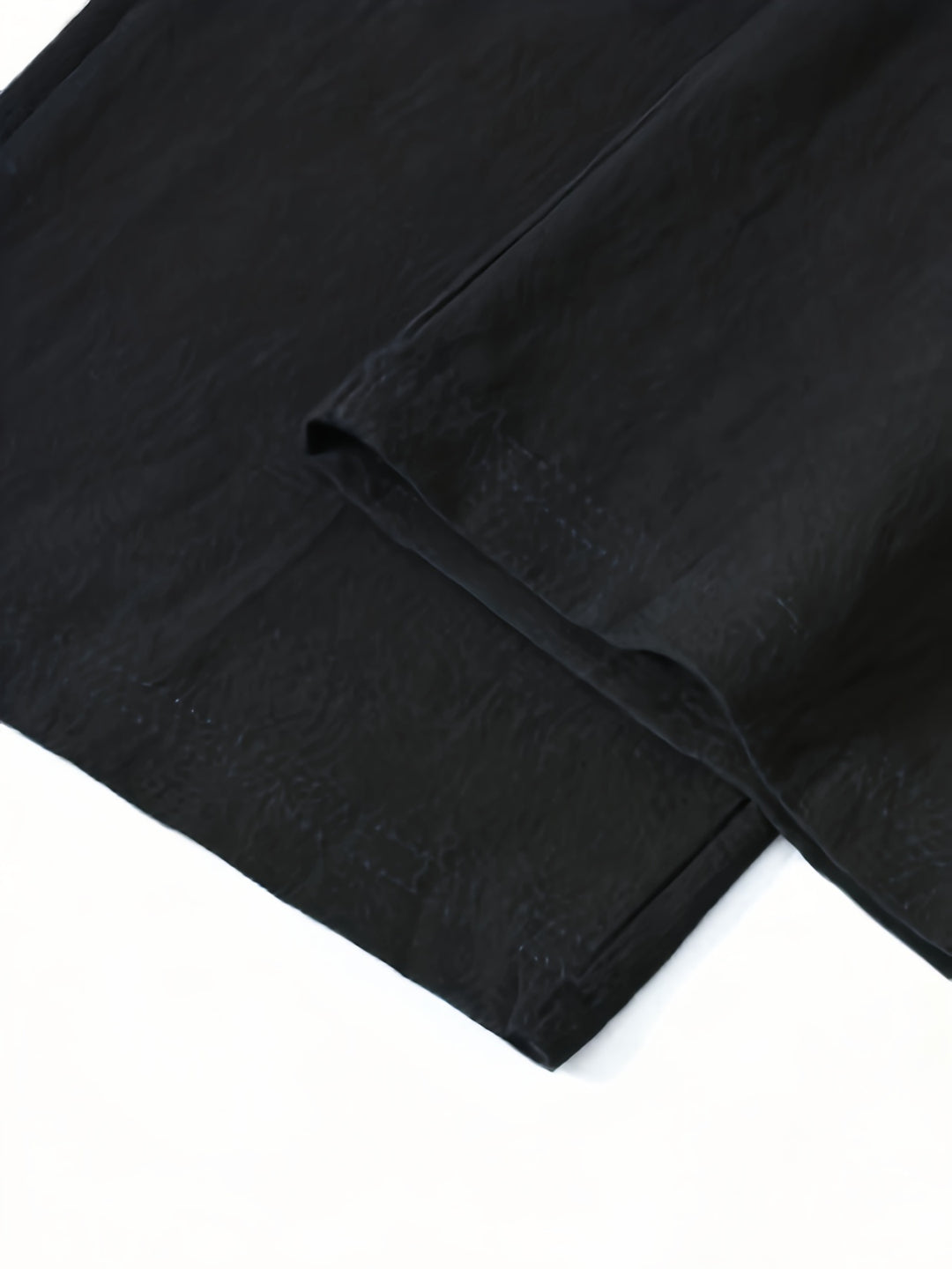 Julien Casual Linen Drawstring Trousers - fabric detail
