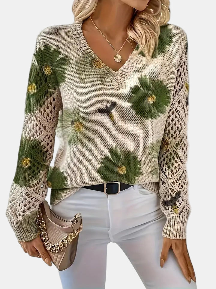 Fern | Blooming Chic Knit Sweater