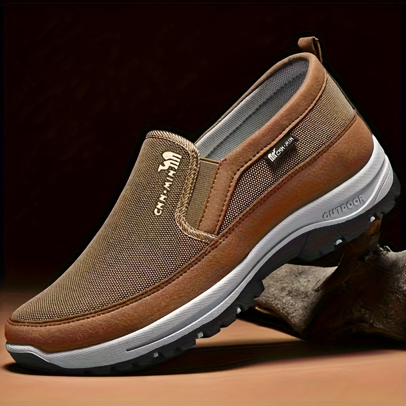 Marcus Slip-On Outdoor Walking Loafers - Brown