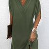 Emery | V-Neck Slit Sleeve Mini Dress