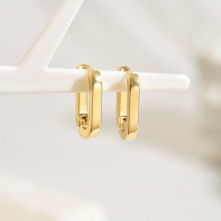 Hawa | Elegant Geometric Hoop Earrings