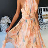 Lucia | Elegant Close Neck Sleeveless Dress
