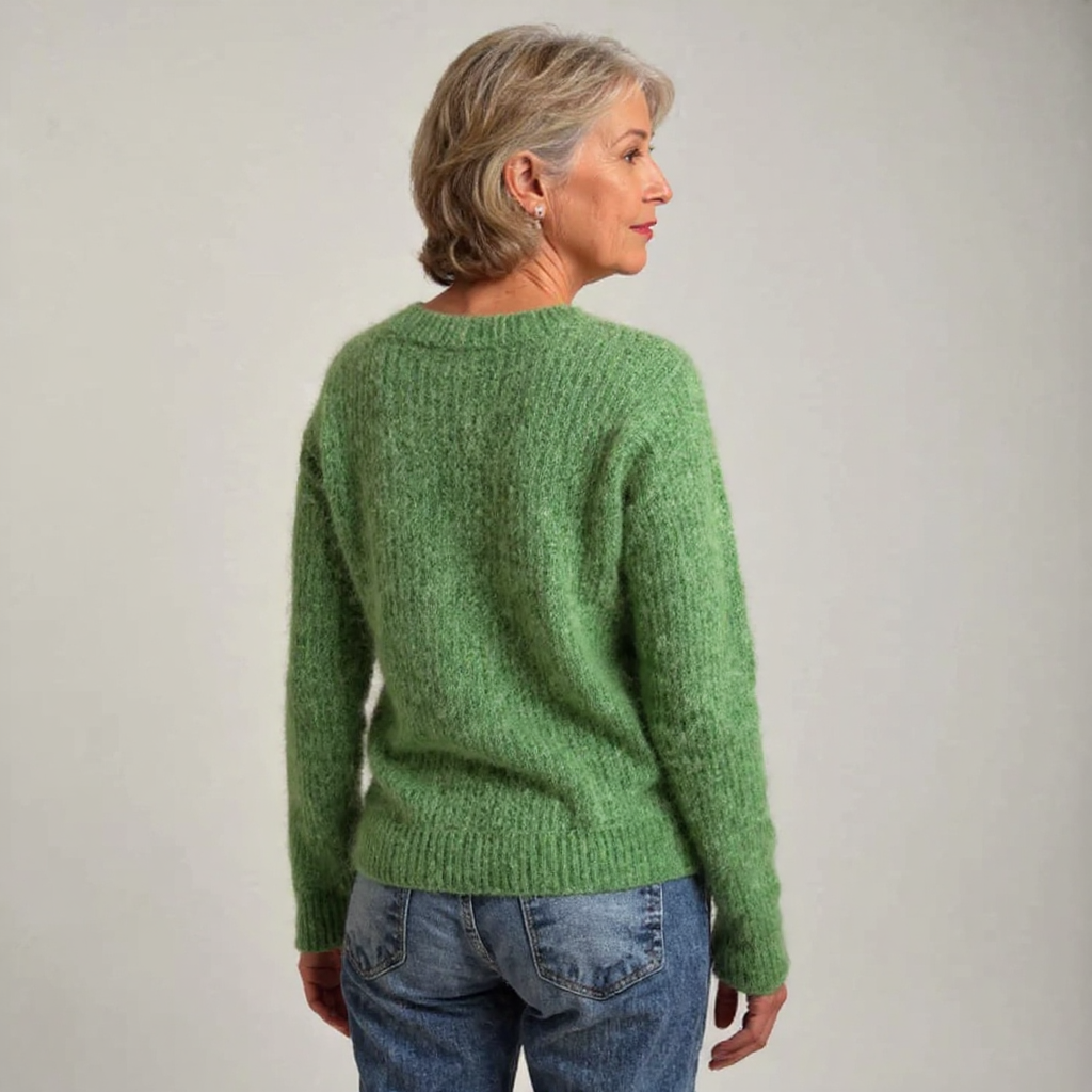 Miesha | Charming Sheep Intarsia Knit Sweater
