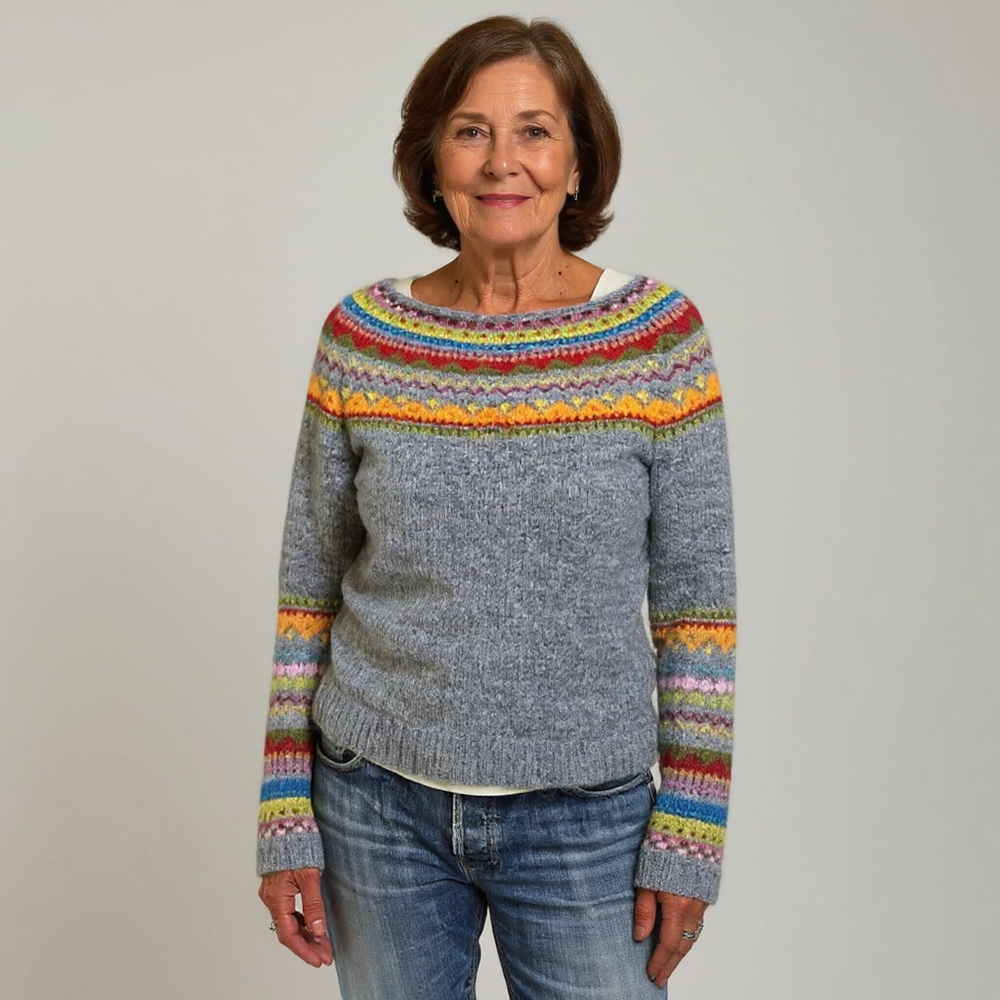 Rosa | Patterned Knit Sweater