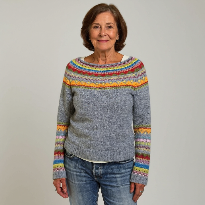Rosa | Patterned Knit Sweater