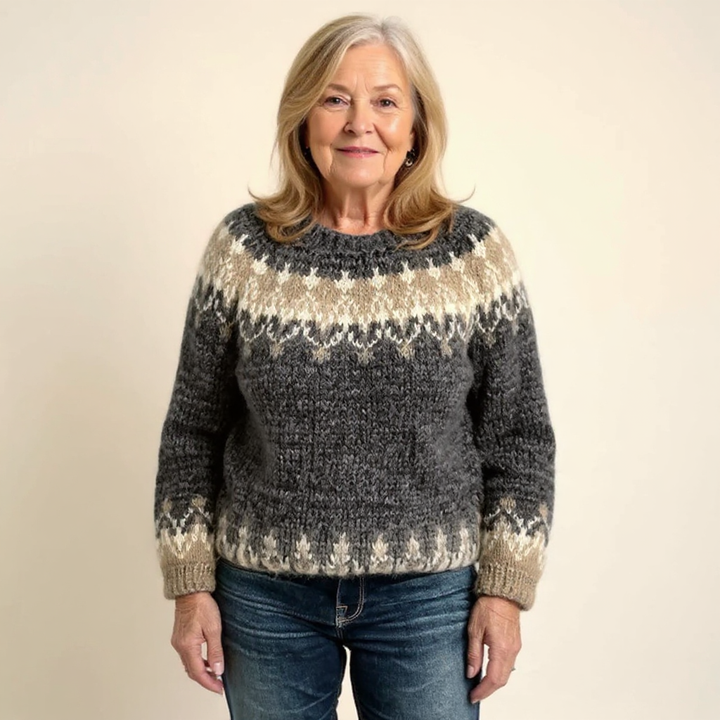 Bruna | Nordic Fair Isle Knit Sweater