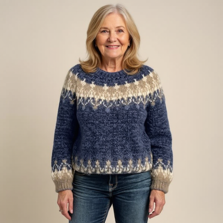 Bruna | Nordic Fair Isle Knit Sweater