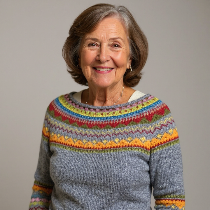 Rosa | Patterned Knit Sweater