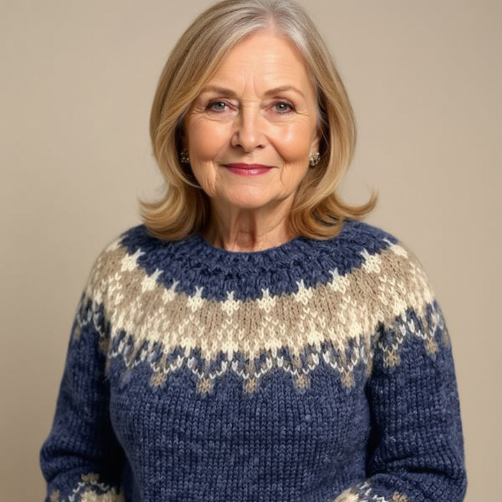 Bruna | Nordic Fair Isle Knit Sweater