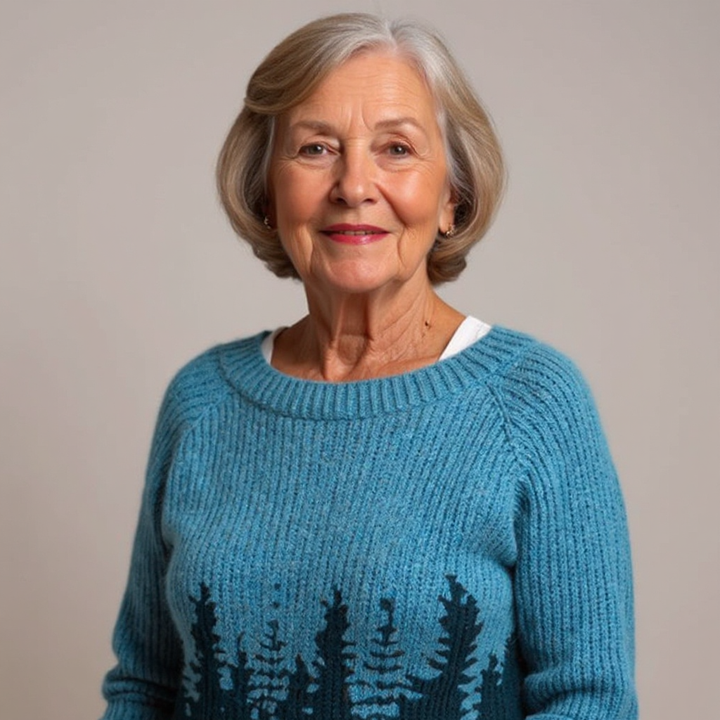 Melissa | Forest Print Knit Sweater