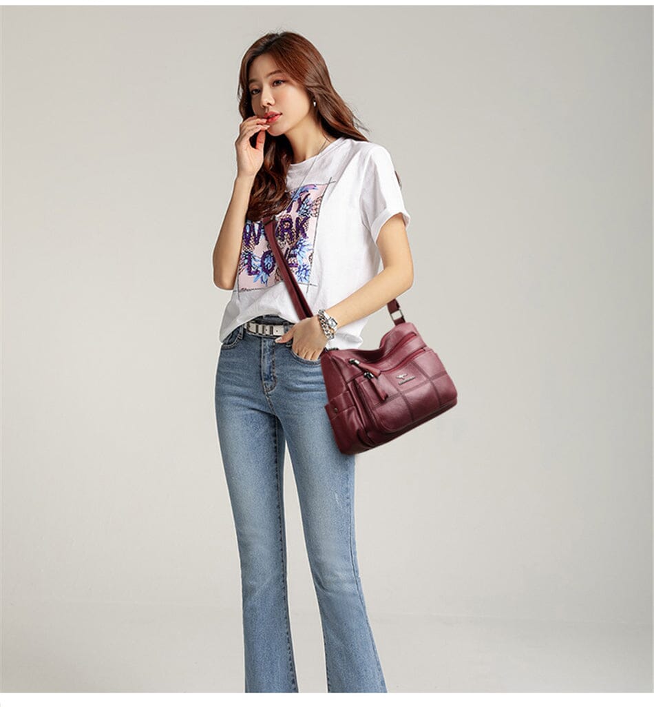 Chevy | Designer Multi-Layer Crossbody Bag