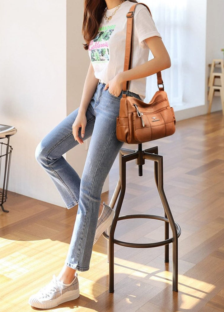 Chevy | Designer Multi-Layer Crossbody Bag