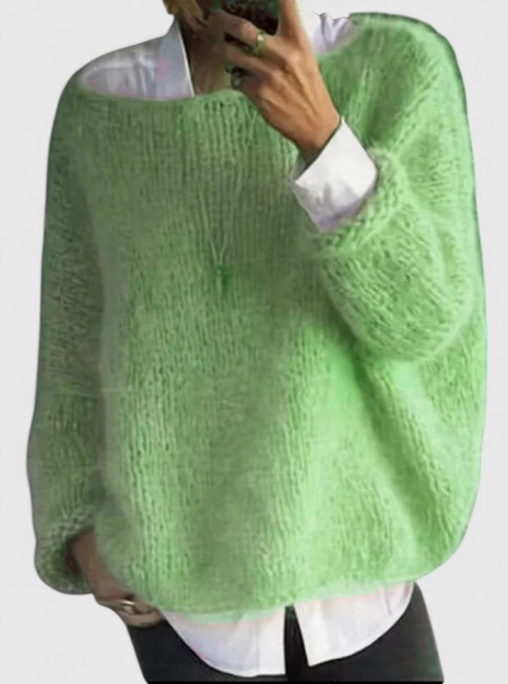 Autumn | Fuzzy Knit Pullover Sweater