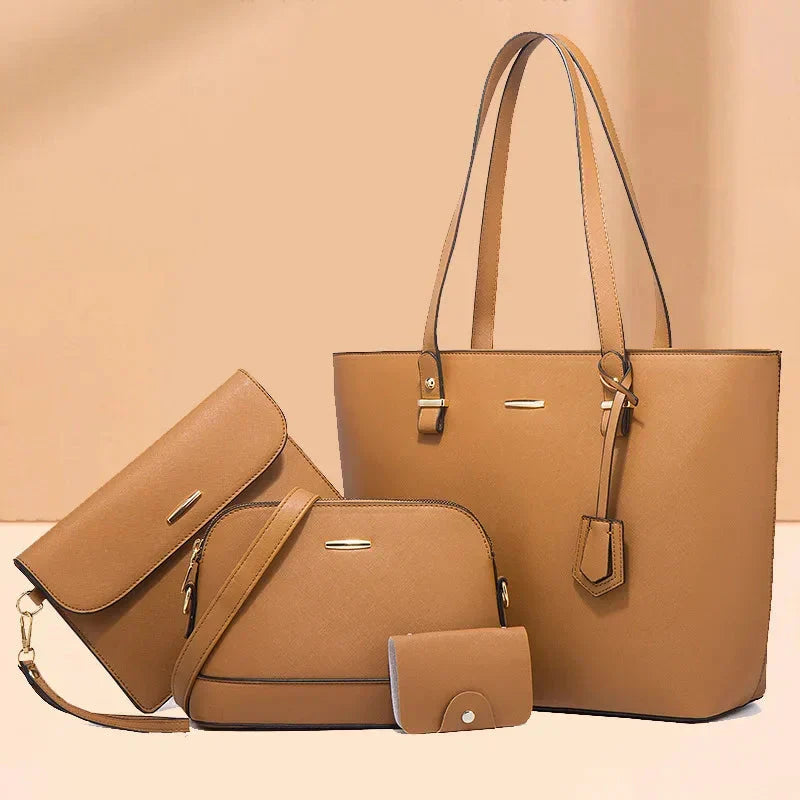Zainab | Leather Handbag And Shoulder Bag Set