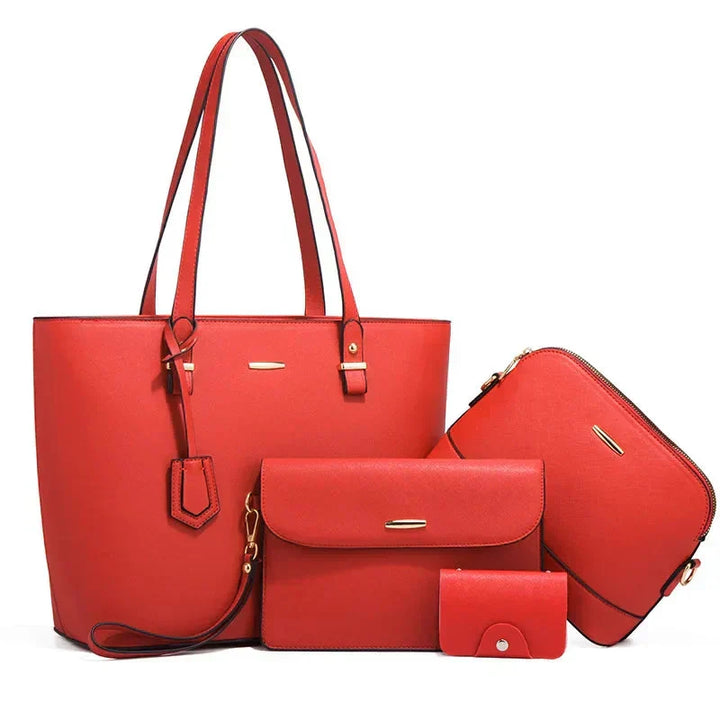 Zainab | Leather Handbag And Shoulder Bag Set