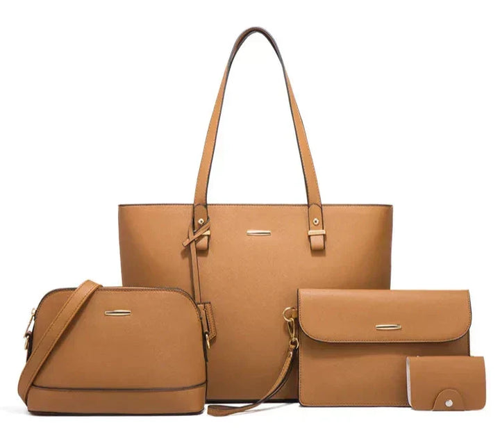 Zainab | Leather Handbag And Shoulder Bag Set
