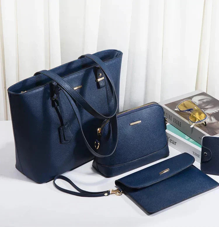 Zainab | Leather Handbag And Shoulder Bag Set