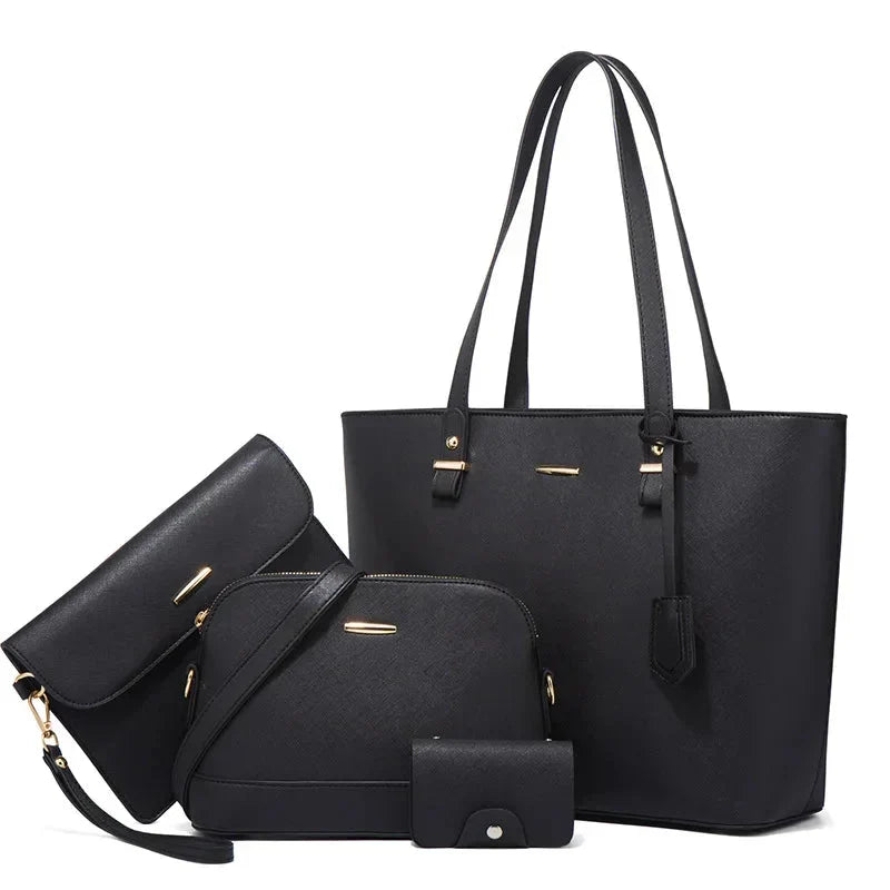 Zainab | Leather Handbag And Shoulder Bag Set