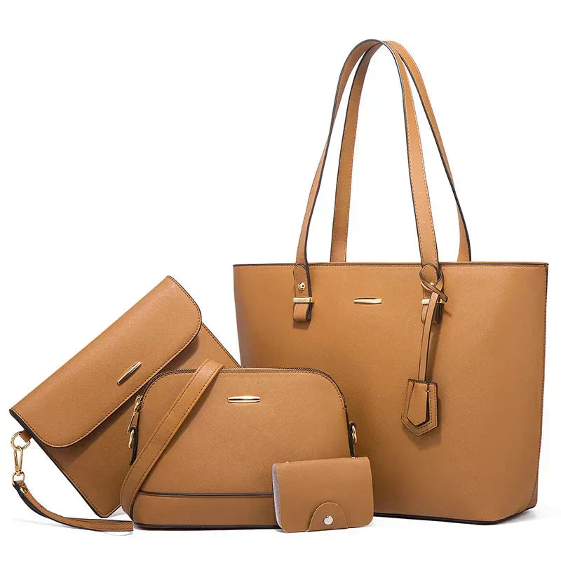 Zainab | Leather Handbag And Shoulder Bag Set