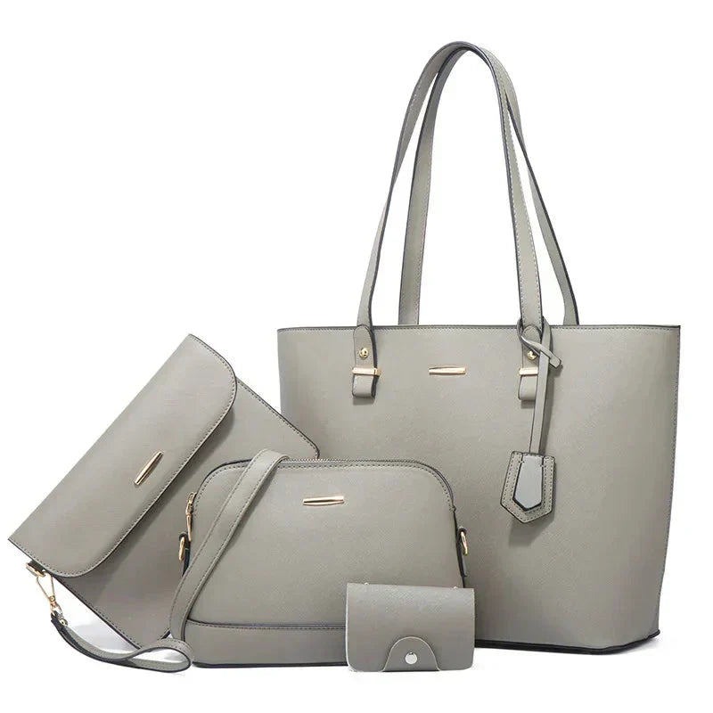 Zainab | Leather Handbag And Shoulder Bag Set