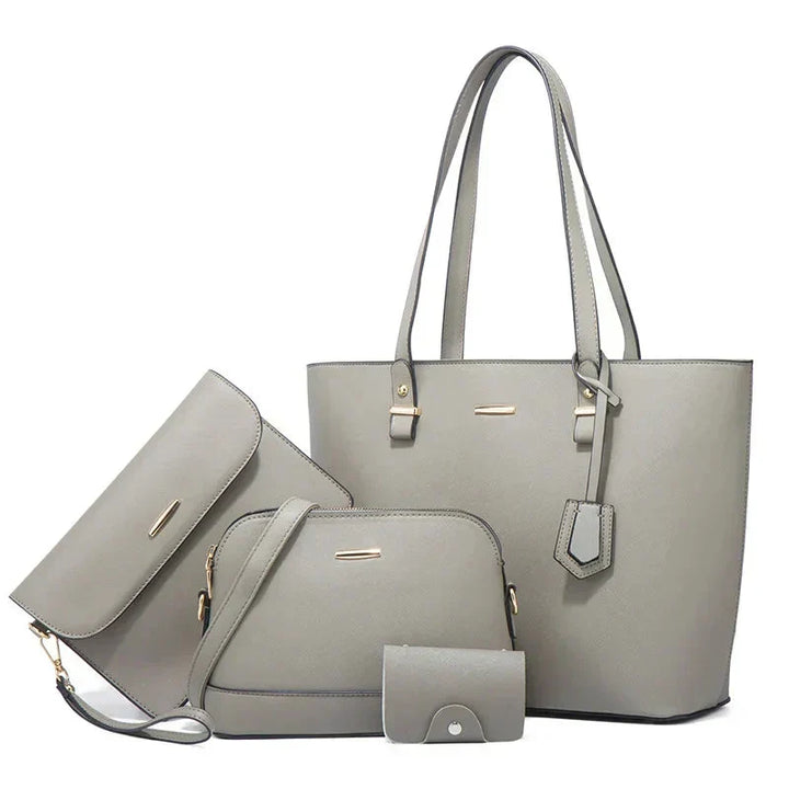 Zainab | Leather Handbag And Shoulder Bag Set