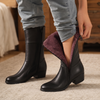 Ami | Bottines mi-mollet doublées en peluche à zip latéral