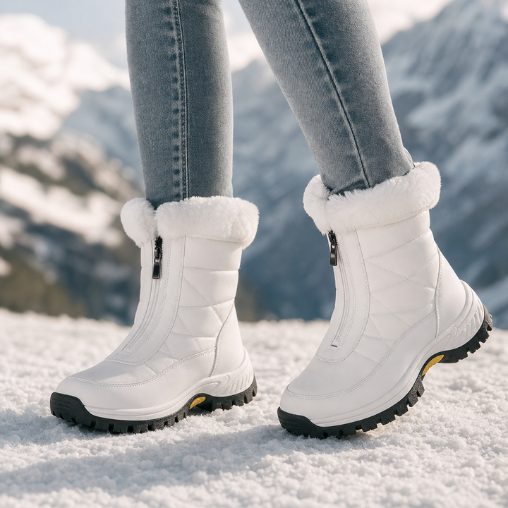 Lilja | Plush-Lined Zip-Up Snow Boots