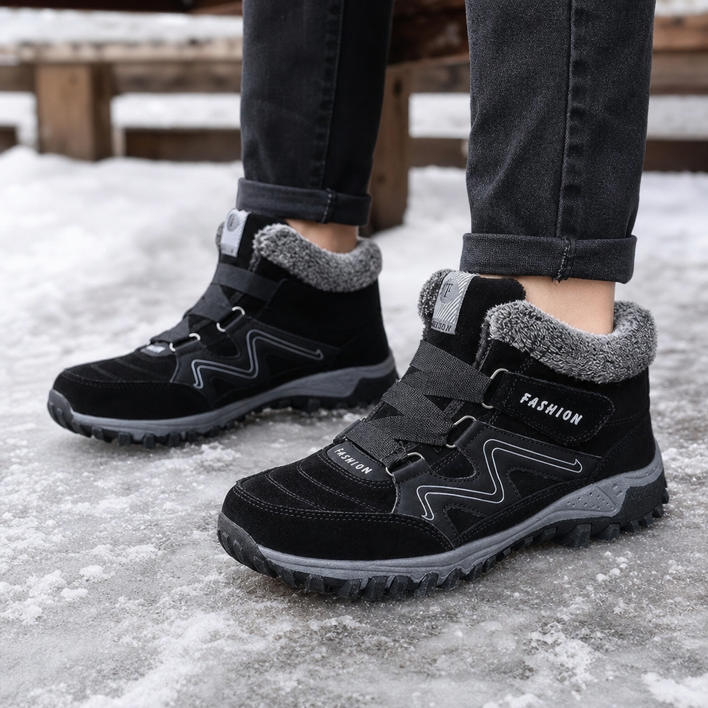 James | Fleece-Lined Look Non-Slip Ankle Boots
