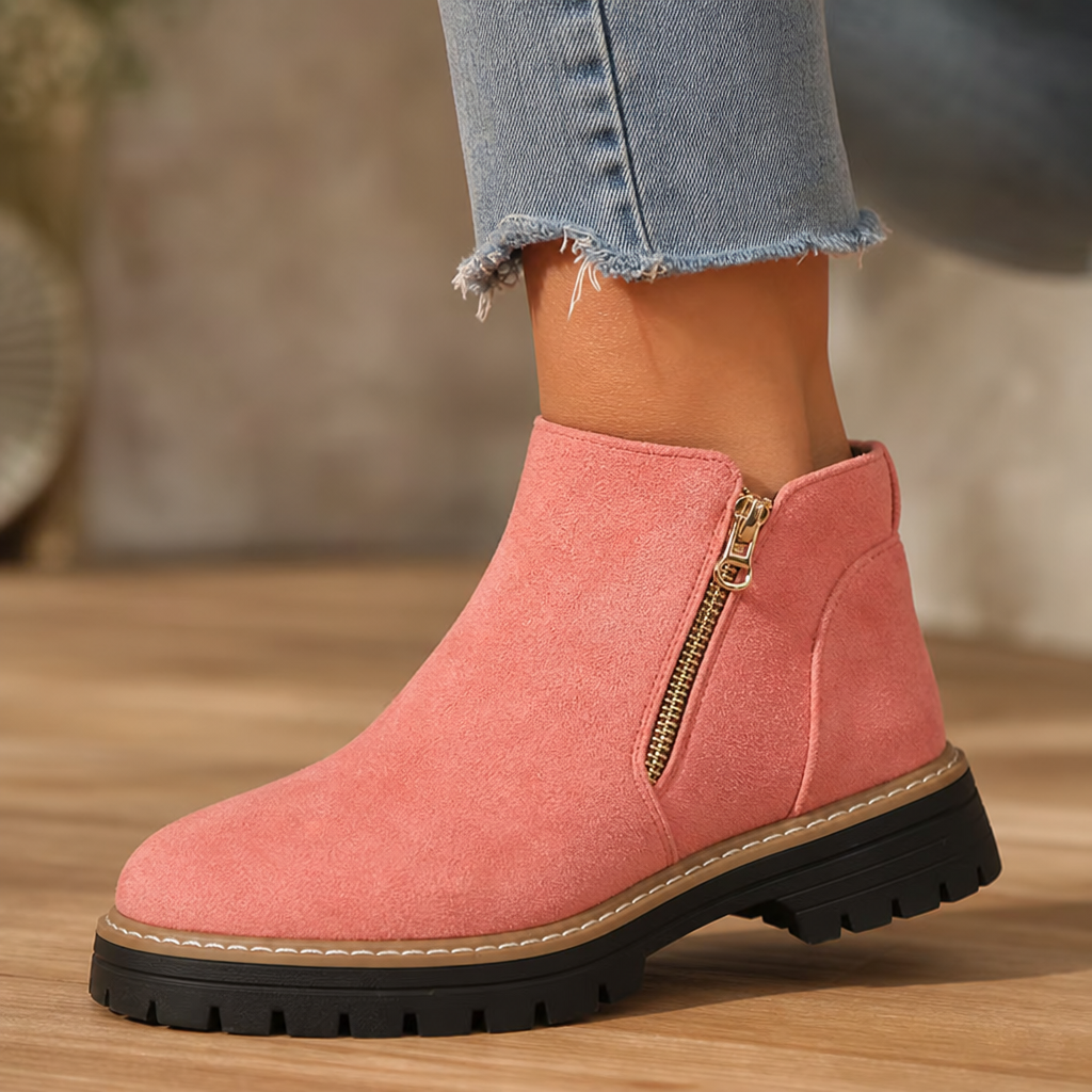 Sahana | Bottines à talon carré et semelle rembourrée