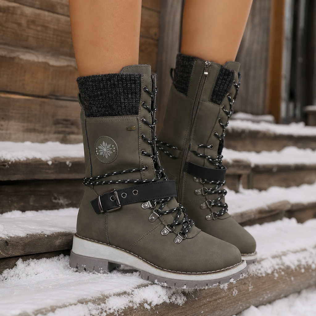 Saima | Bottes de neige isolées montantes ajustables