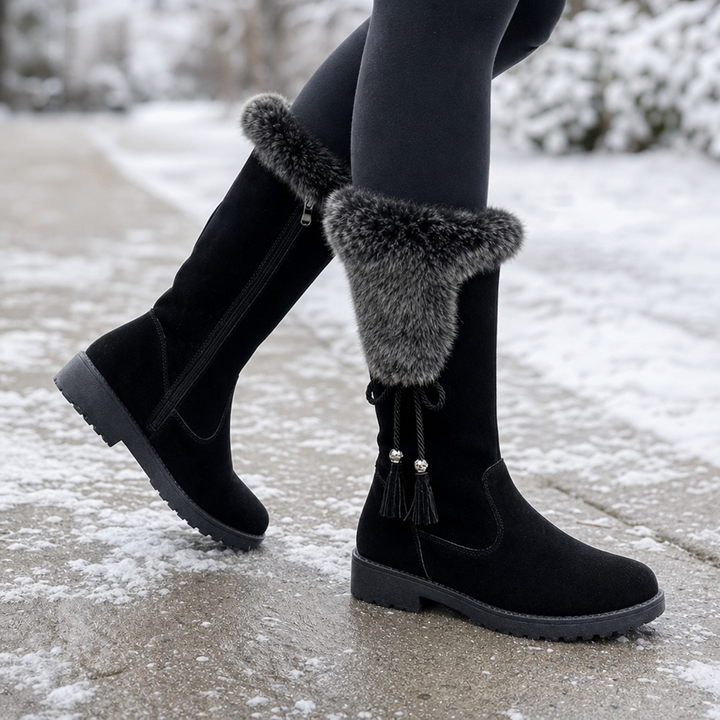 Meilani | Bottines zippées latérales doublées en polaire