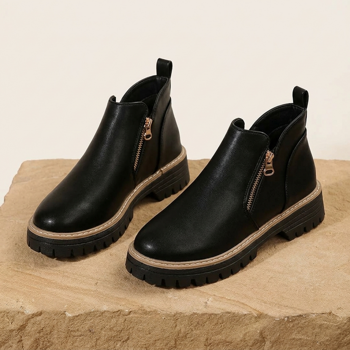 Esme | Cushioned Platform Ankle Boots