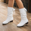 Anabel | Bottines froncées à ruban