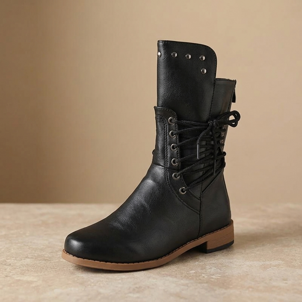 Westlyn | Wool Lined Lace Up Ankle Boots