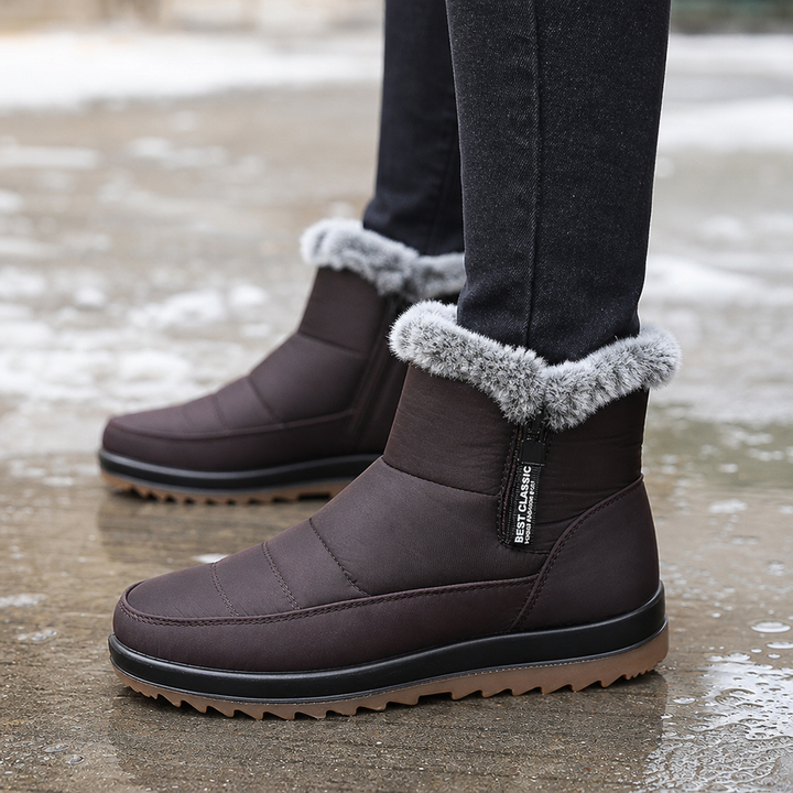 Advika | Bottes de neige imperméables à enfiler doublées en fausse fourrure