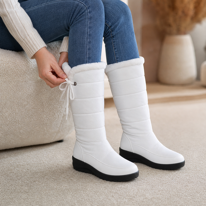 Shaniah | Bottes de neige matelassées par-dessus le genou à cordon de serrage