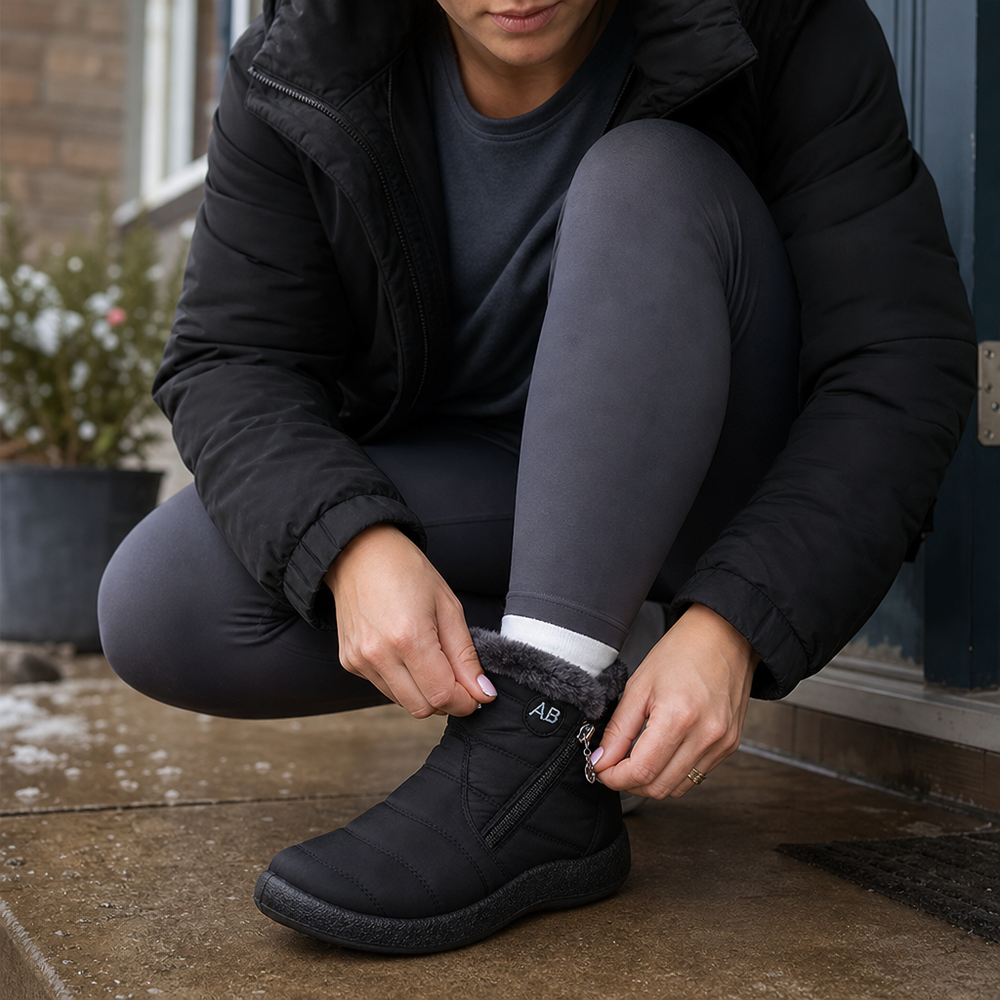 Seija | Bottines zippées doublées en peluche