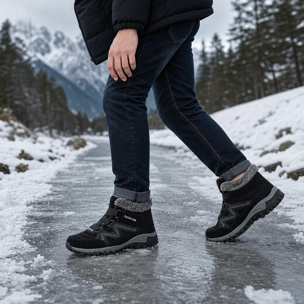 James | Fleece-Lined Look Non-Slip Ankle Boots