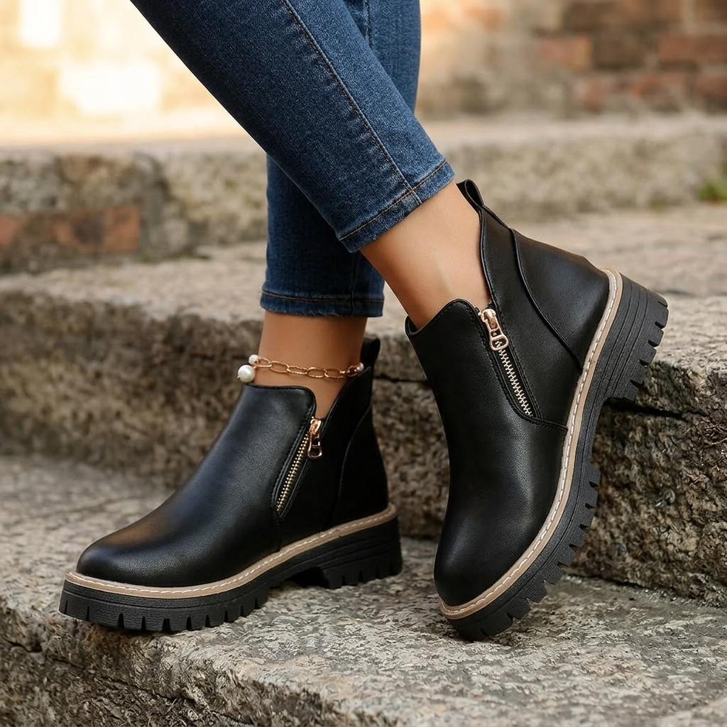 Esme | Bottines à plateforme et semelle intérieure rembourrée
