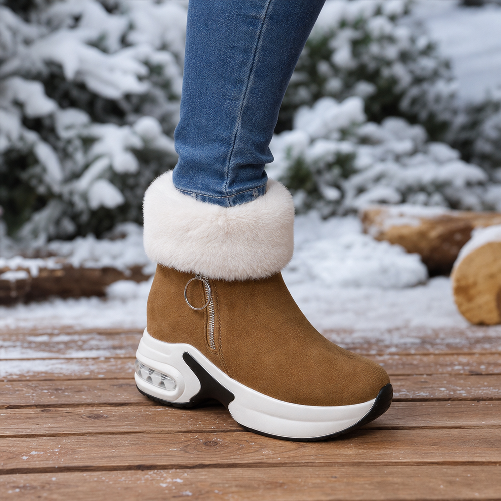 Karyanne | Plush-Lined Wedge Ankle Boots