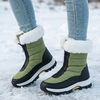 Zohra | Bottes de neige matelassées imperméables doublées en fourrure à fermeture latérale