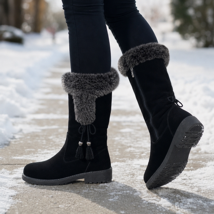 Meilani | Bottines zippées latérales doublées en polaire