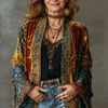 Amelie | Stylish Velvet-Touch Bohemian Cardigan