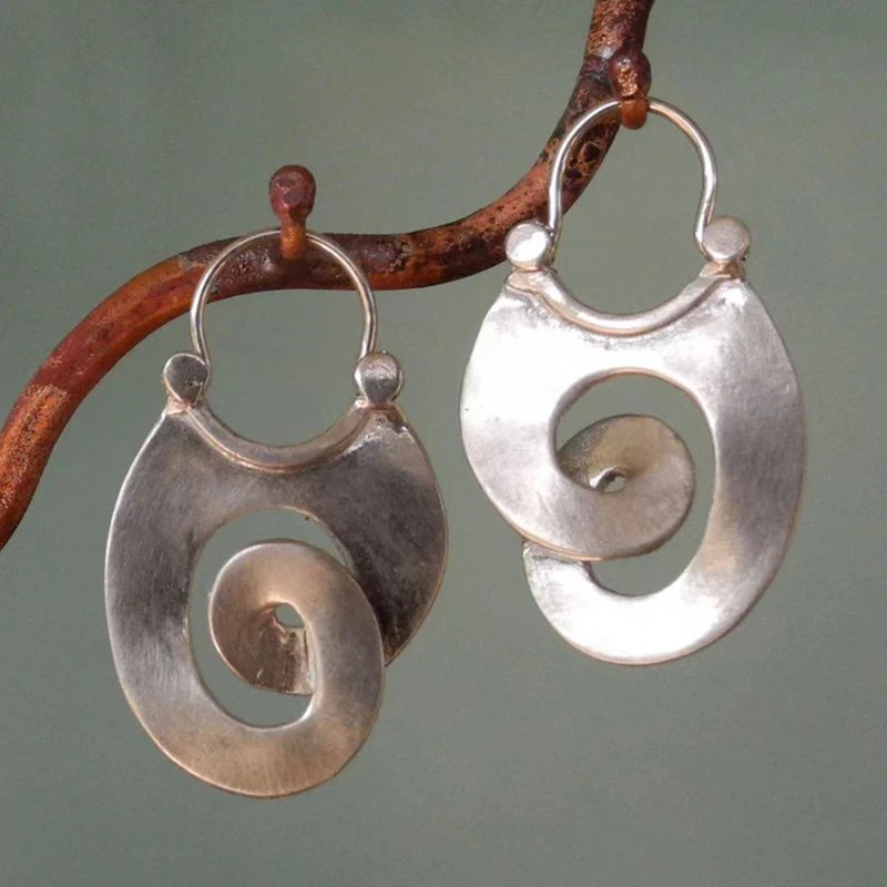 Shawntel | Vintage Irregular Silver Earrings