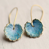 Blakely | Vintage Blue Leaf Earrings