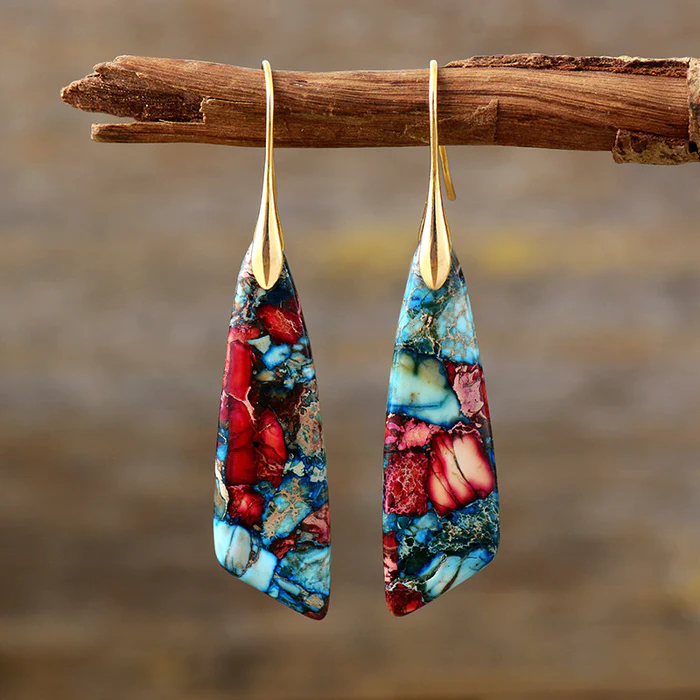 Taran | Colorful Stone Earrings