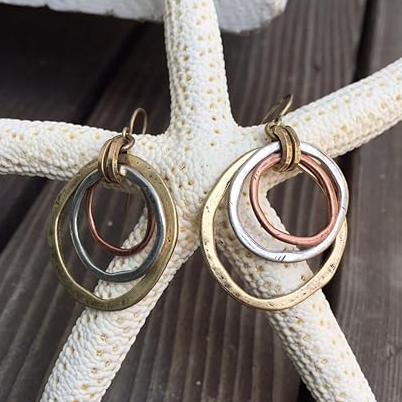 Anaisha | Gold & Silver Vintage Earrings